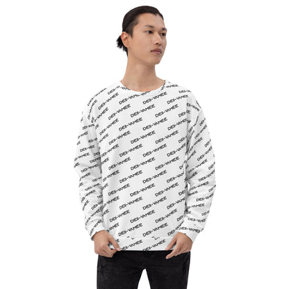 Men's White Multi Print Sweatshirt