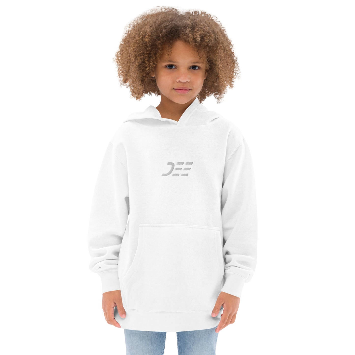 Kids Embroidered Fleece Hoodie