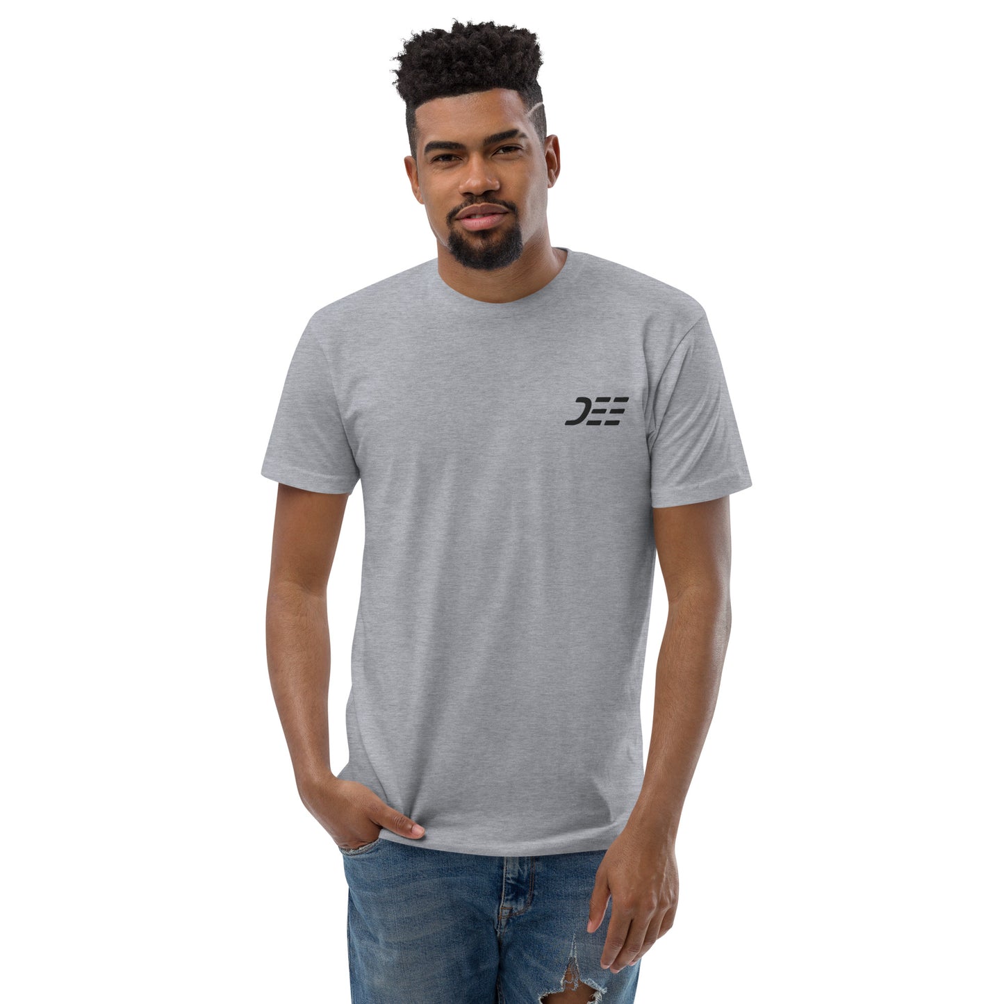 Men's Embroidered Fitted T-shirt