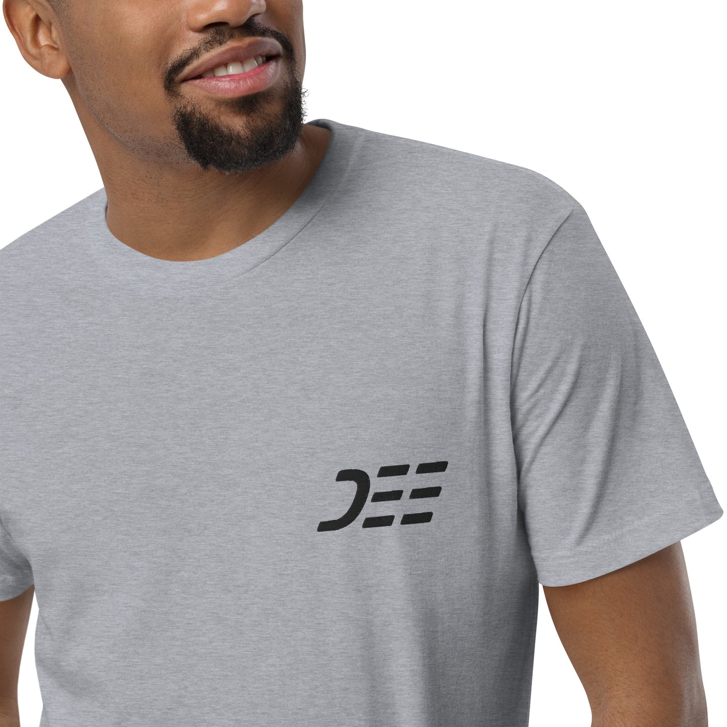 Men's Embroidered Fitted T-shirt