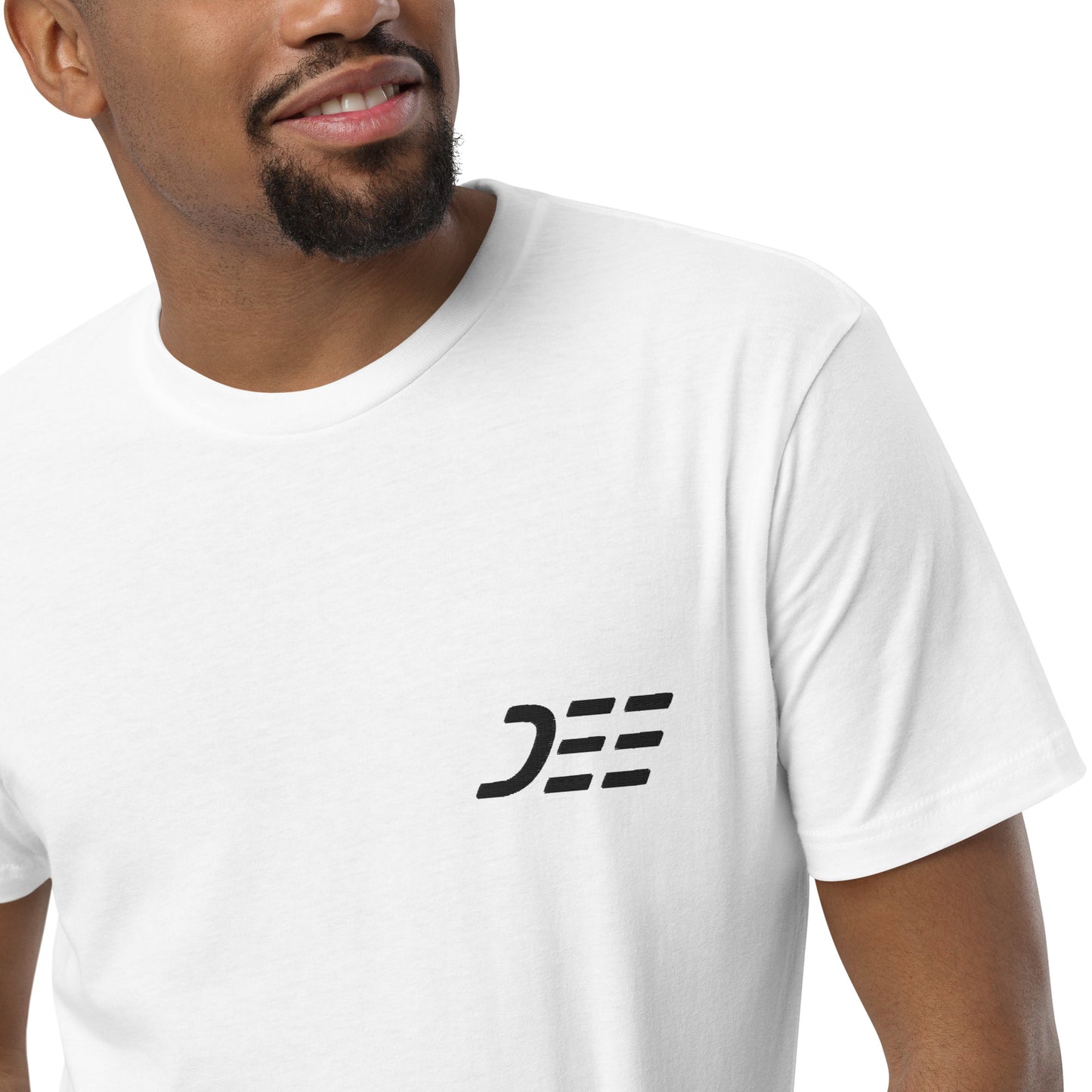 Men's Embroidered Fitted T-shirt