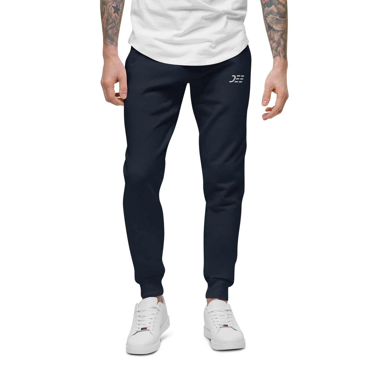 Men's Embroidered Premium Tracksuit Fleece Joggers