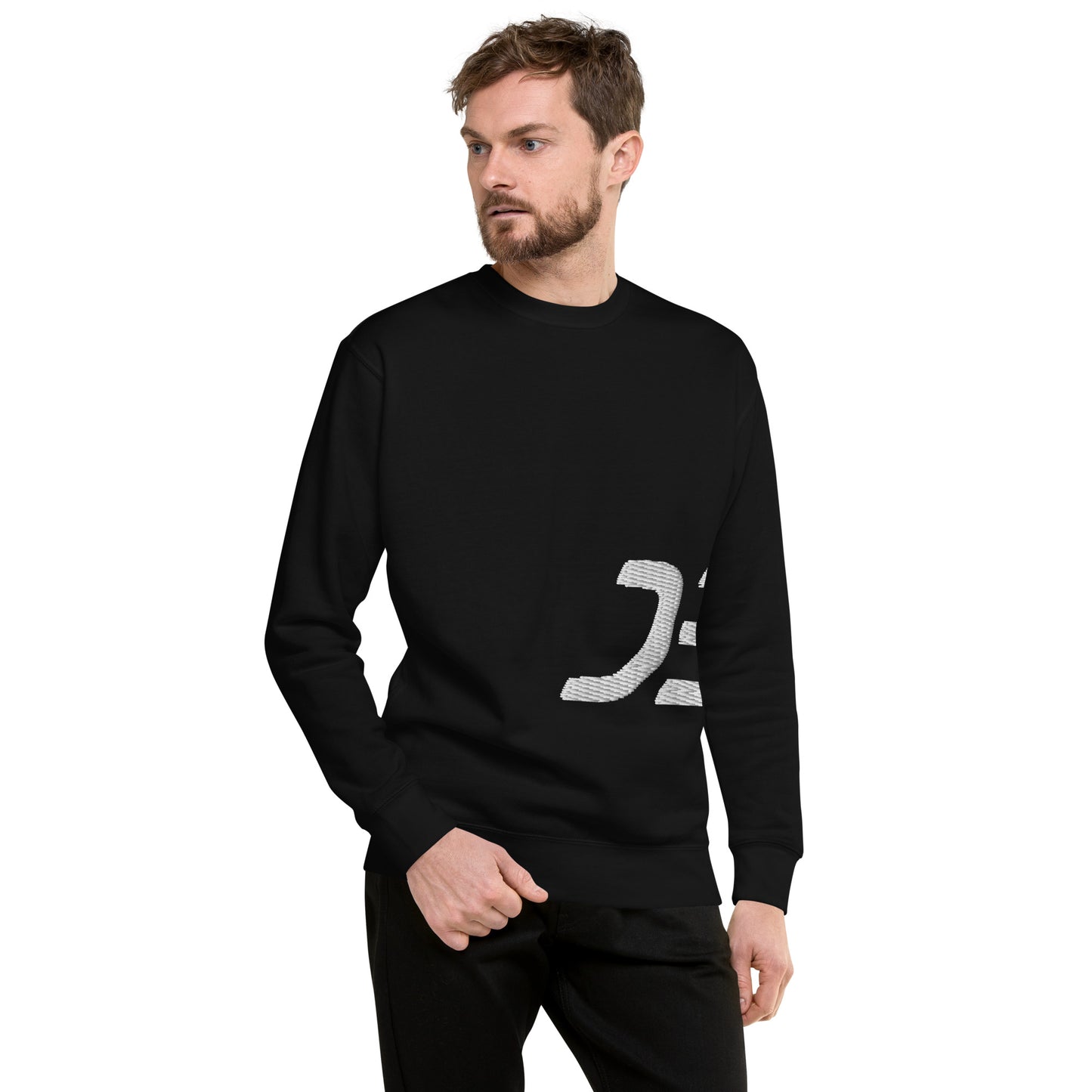 Men's Embroidered Premium Tracksuit Sweatshirt