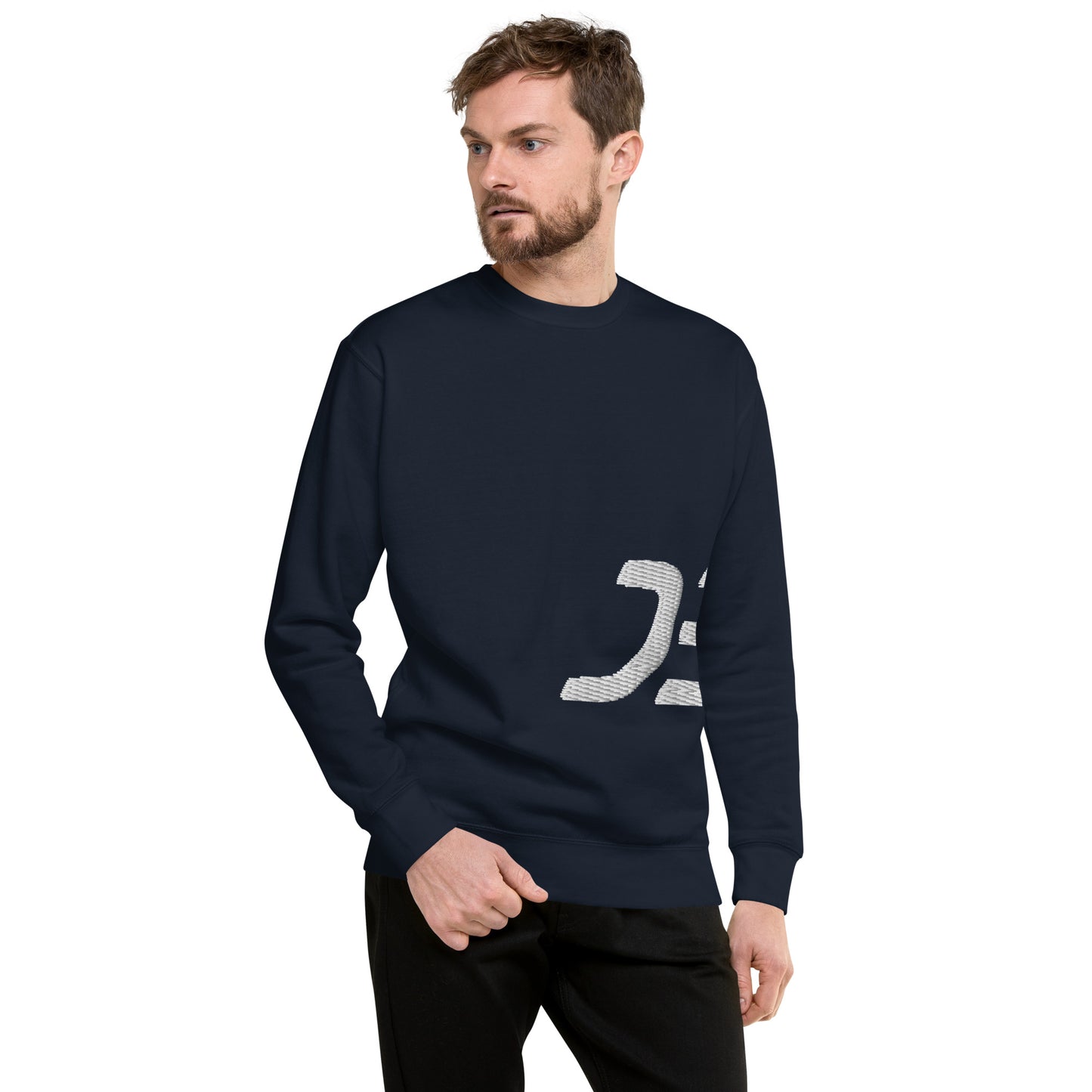 Men's Embroidered Premium Tracksuit Sweatshirt